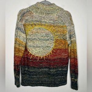 Anthropologie Pilcro Sunset Stripe Knit Sweater